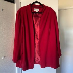 Plus size Jessica London red suit jacket size 24